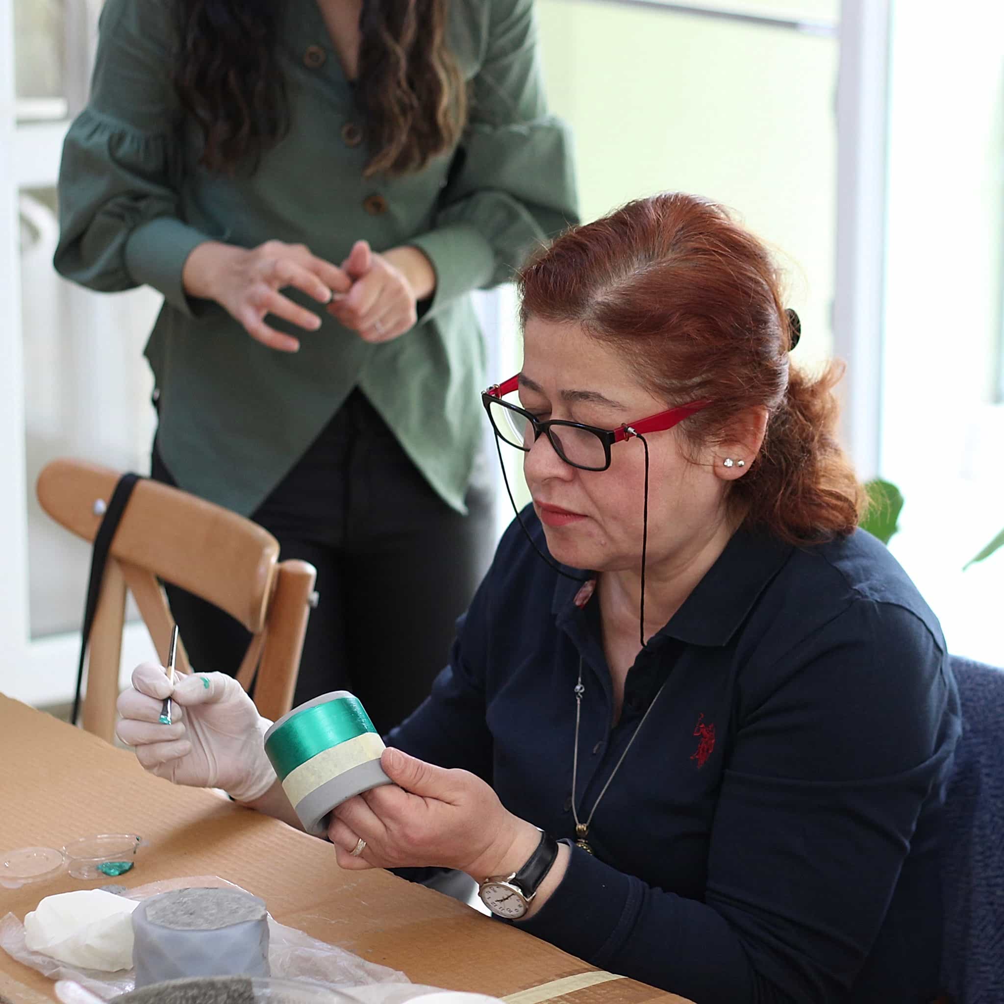 Kreatif Atölye Beton Saksı Sukulent Atölyesi (7)