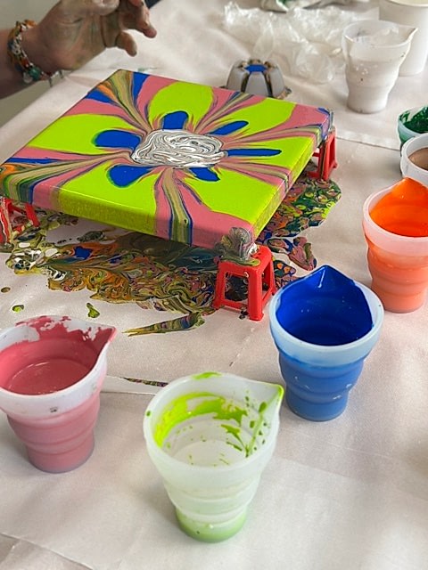 soyut resim kursu ankara pouring art