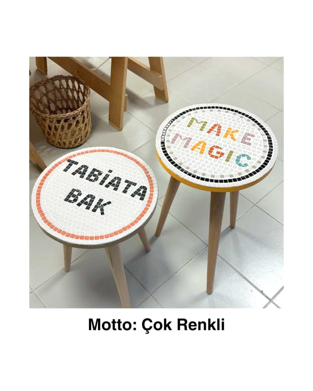 Mozaik sehpa atölyesi ankara kreatif atölye