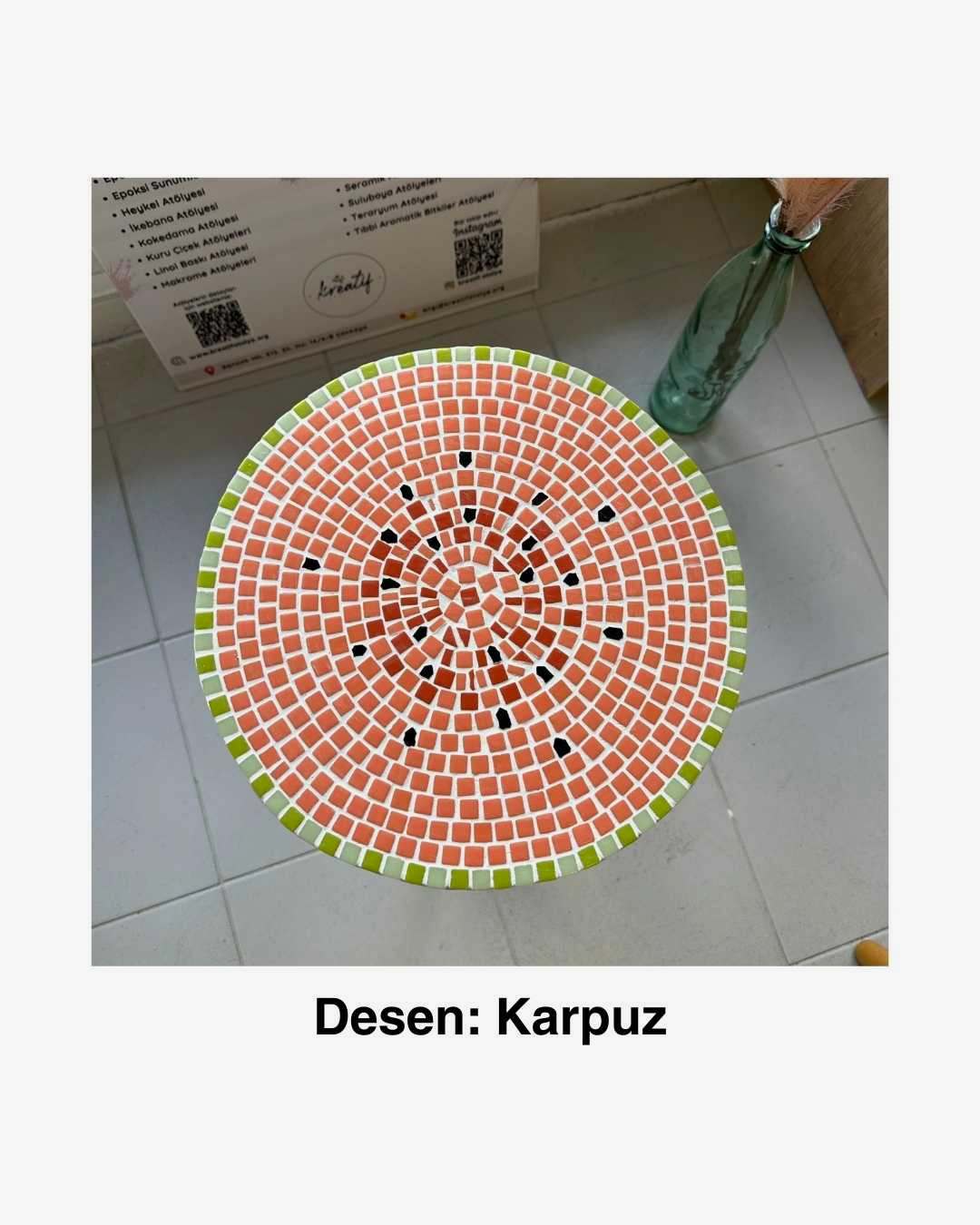 Mozaik sehpa atölyesi ankara kreatif atölye